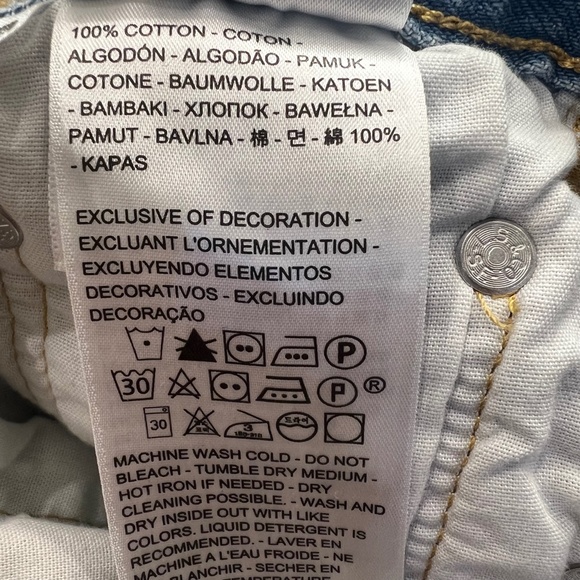 EUC Levi's [501] High-Rise Denim Cutoff Blue Jean Shorts + Button Fly | 30 · 10 - Picture 11 of 15